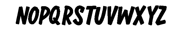 Brushriot Font LOWERCASE