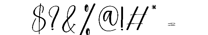 Brushtick Font OTHER CHARS