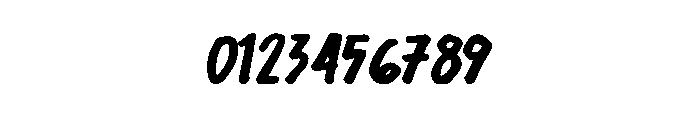 Brushvolt Font OTHER CHARS