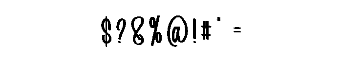 Brushy Notes Font OTHER CHARS