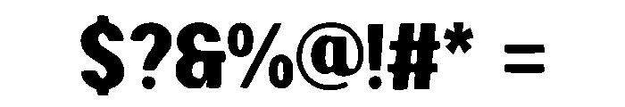 Brutalist Bold Font OTHER CHARS