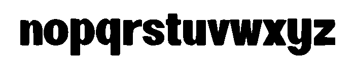 Brutalist Bold Font LOWERCASE