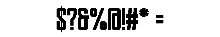 Brutall Regular Font OTHER CHARS