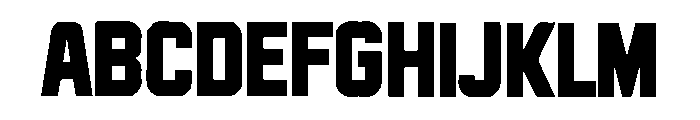 Bruton Font UPPERCASE
