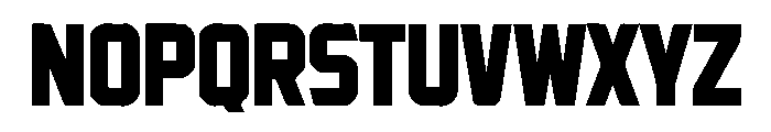 Bruton Font UPPERCASE
