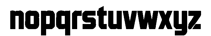 Bruton Font LOWERCASE