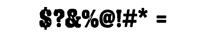Brutvane Font OTHER CHARS