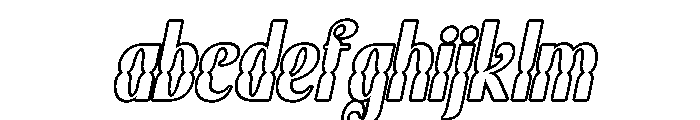 Brylan Italic Outline FONT