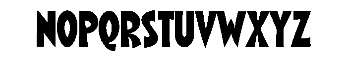 Brysh Font UPPERCASE