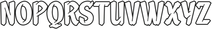 BROLEH Outline otf (400) Font UPPERCASE