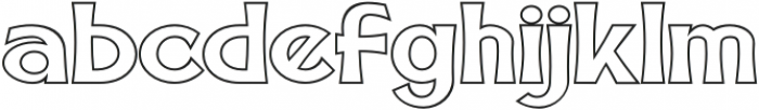 BRONCO SpeedWay outline Regular otf (400) Font LOWERCASE