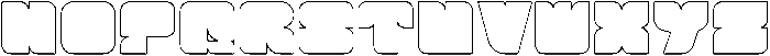 BROWN FOX-Hollow otf (400) Font UPPERCASE