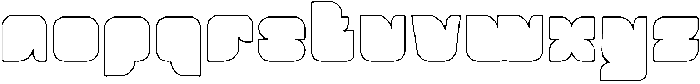 BROWN FOX-Hollow otf (400) Font LOWERCASE
