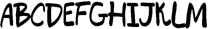 BROWNIE Regular otf (400) Font UPPERCASE