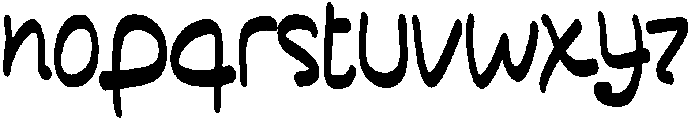 BROWNIE Regular otf (400) Font LOWERCASE