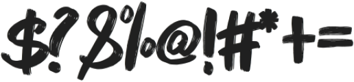 BRUSHMOSH! ttf (400) Font OTHER CHARS