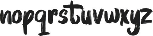 BRUSHMOSH! ttf (400) Font LOWERCASE