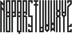 BRUTAAL XX Regular ttf (400) Font UPPERCASE