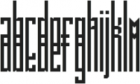 BRUTAAL XX Regular ttf (400) Font LOWERCASE