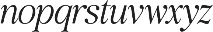 Brabust Magazine Italic otf (400) Font LOWERCASE