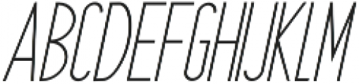 Bracken Regular Italic otf (400) Font UPPERCASE