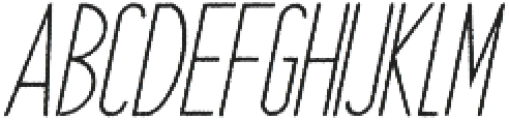Bracken Rough Italic otf (400) Font LOWERCASE