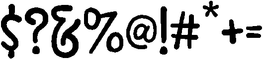 Brackoz Round otf (400) Font OTHER CHARS