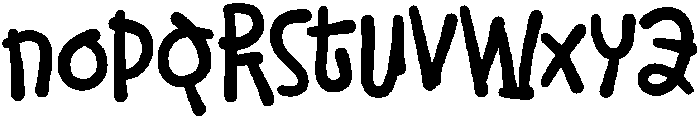 Brackoz Round otf (400) Font LOWERCASE