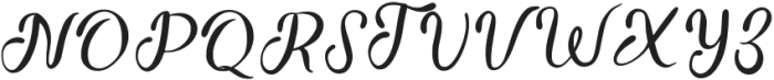 Bradeat-Regular otf (400) Font UPPERCASE