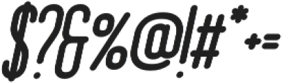 Braden Soft Bold Italic otf (700) Font OTHER CHARS