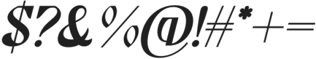 Bradley Italic otf (400) Font OTHER CHARS
