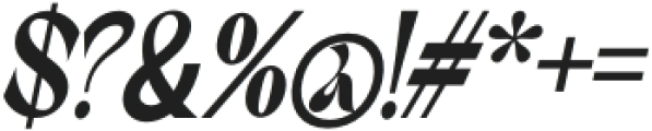 Brafteng Extra Bold Italic otf (700) Font OTHER CHARS