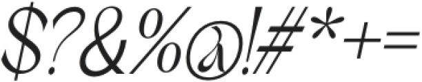 Brafteng-Italic otf (400) Font OTHER CHARS
