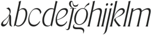 Brafteng Light Italic otf (300) Font LOWERCASE