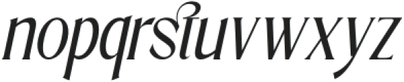 Brafteng Medium Italic otf (500) Font LOWERCASE