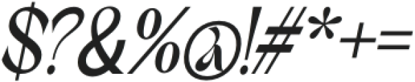 Brafteng Semi Bold Italic otf (600) Font OTHER CHARS