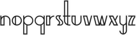Braga Huis Outline ttf (400) Font LOWERCASE