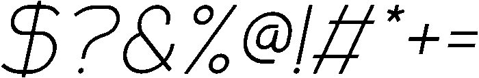 Braga Italic otf (400) Font OTHER CHARS