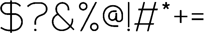 Braga otf (400) Font OTHER CHARS