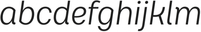 Brahmana Regular Italic otf (400) Font LOWERCASE