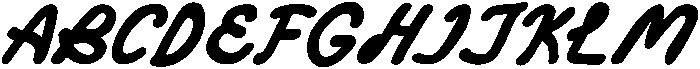 Braided Motel Regular otf (400) Font UPPERCASE