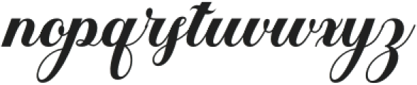 Brailganta Script Regular otf (400) Font LOWERCASE