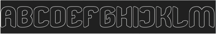 Brainwave-Hollow-Inverse otf (400) Font UPPERCASE