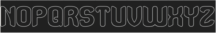 Brainwave-Hollow-Inverse otf (400) Font UPPERCASE