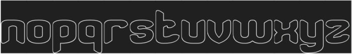 Brainwave-Hollow-Inverse otf (400) Font LOWERCASE