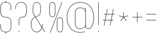 Brainy Hairline Condensed otf (100) Font OTHER CHARS