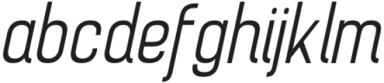 Brainy Light SemiCondensed Italic otf (300) Font LOWERCASE