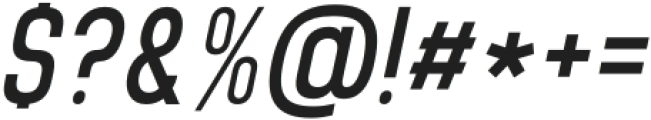 Brainy Medium Semi Condensed Italic otf (500) Font OTHER CHARS