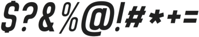 Brainy Semi Bold Condensed Italic otf (600) Font OTHER CHARS
