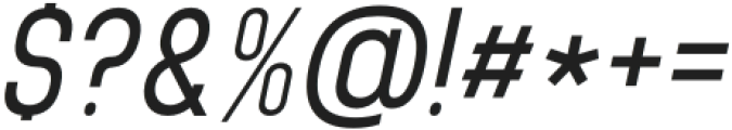 Brainy Semi Expanded Italic otf (400) Font OTHER CHARS